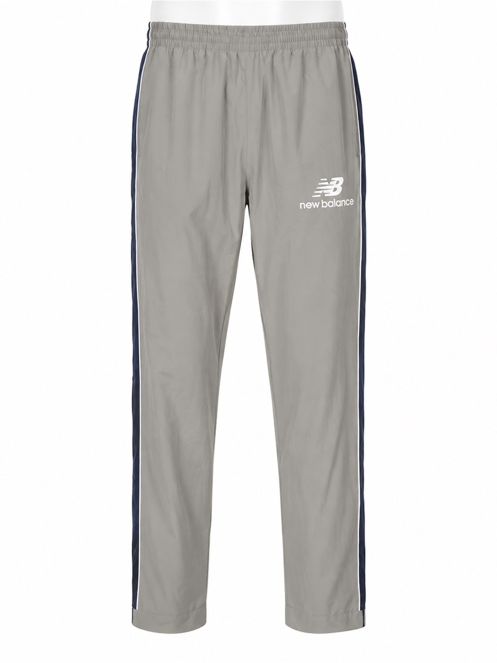 Size S New Balance Men’s All Motion Track Pants Gray Navy Side Stripe BNWT